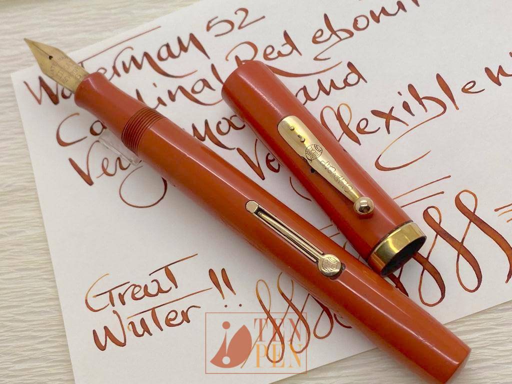 WATERMAN 56 CARDINAL RED EBONITE - FLEXIBLE NIB | Tenpen - By